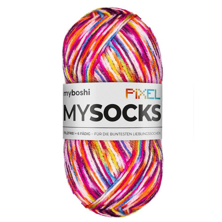 myboshi - Wholesale Yarn - mysocks Pixel 6-ply sock wool