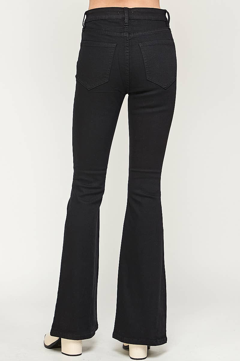 Weiss I1320HF - Weiß - High Rise Flare Jeans für den Großhandel auf Faire10