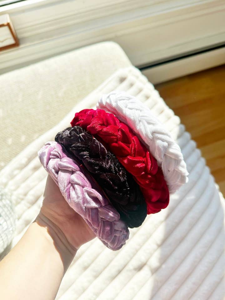 Geflochtener Samt-Haarreif✨ für den Großhandel von Knot Kinky HairTies