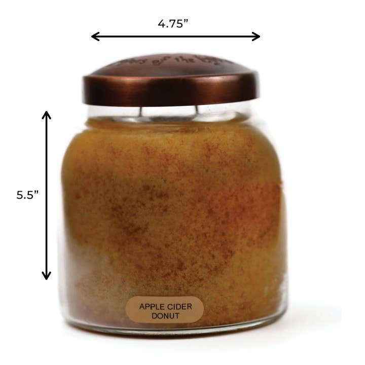 A Cheerful Giver - Wholesale Jar/Filled Candle - KOTL Papa Candle (34oz.) – Apple Cider Donut5