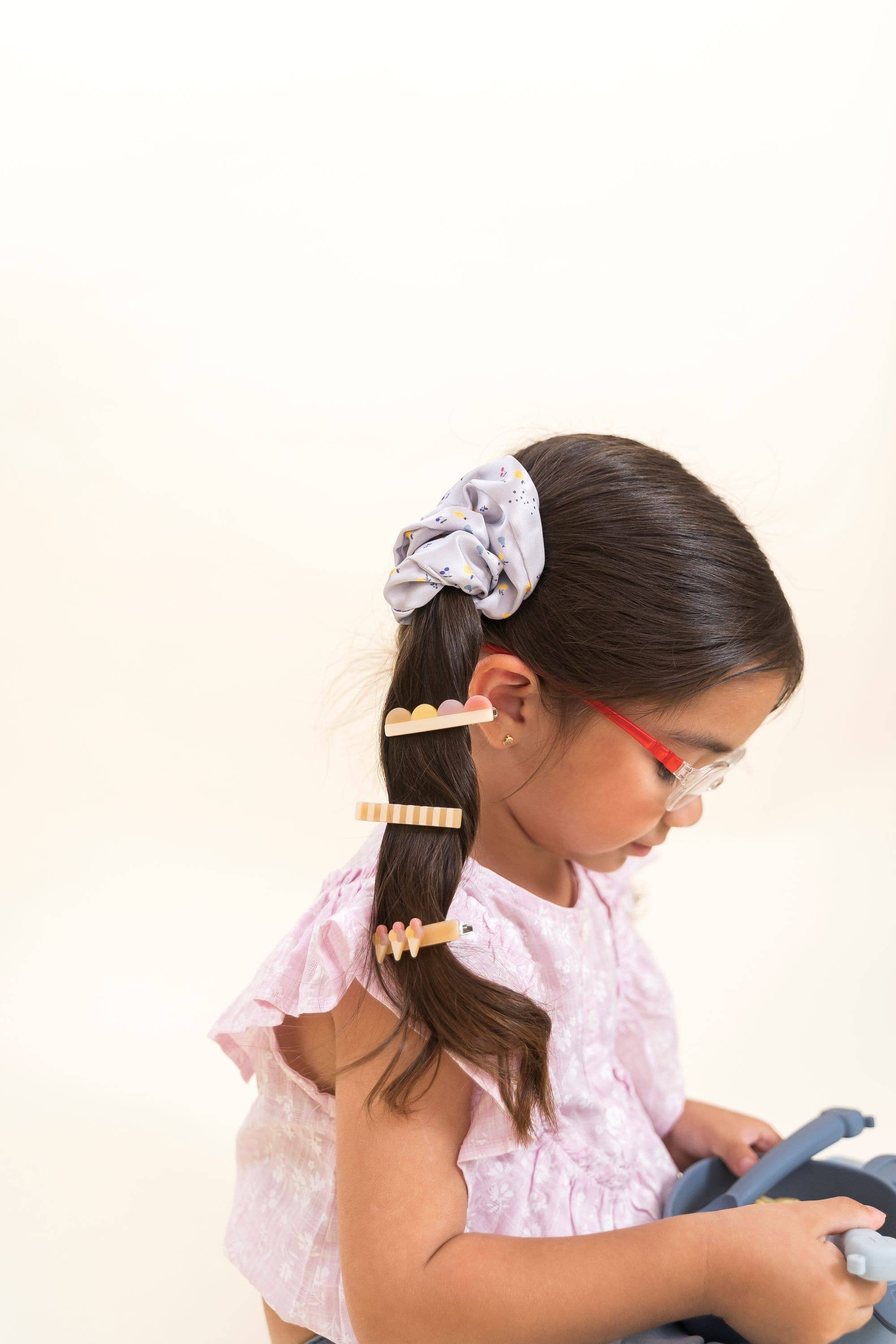 the cotton cloud - Vendita all'ingrosso Forcine per capelli - Set da 3 fermagli per capelli con motivo gelato1