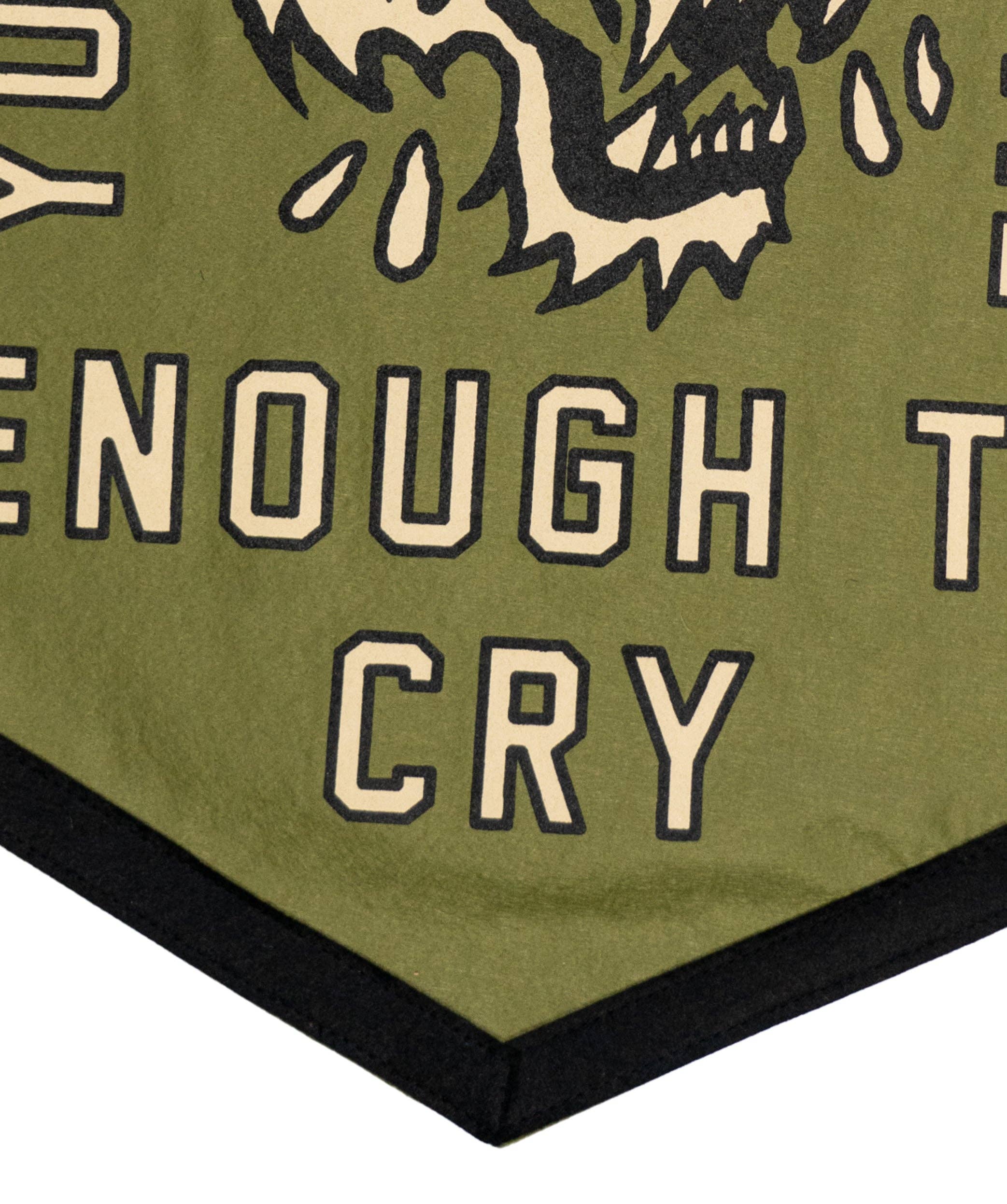 Oxford Pennant - Vente Drapeaux - PRÉVENTE : Tu ne tiens pas assez à moi pour pleurer Drapeau de camp • John Moreland x Oxford Pennant4