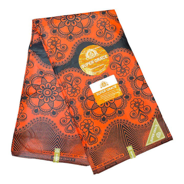 Afrikanskt tryckt tyg - 6 yards - Polycotton för wholesale av City Fabrics