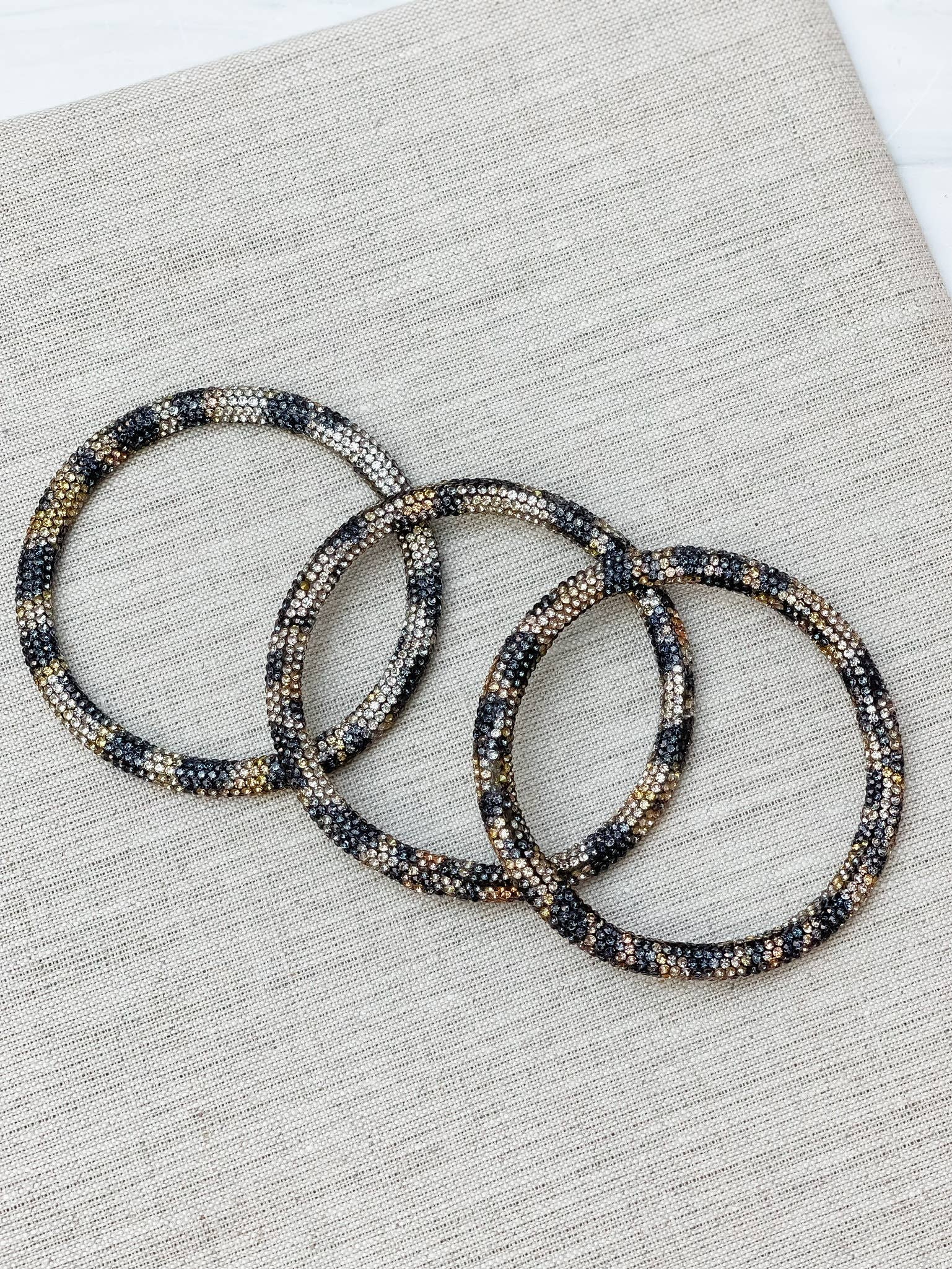 Prep Obsessed Wholesale - Vendita all'ingrosso Parure di gioielli - Set di braccialetti con strass2