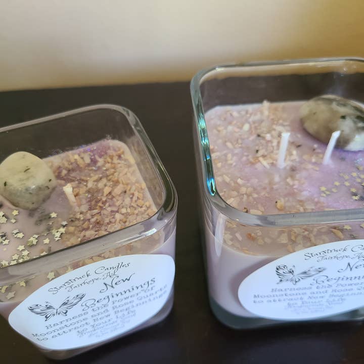 Starstruck Candles - Wholesale Jar/Filled Candle - New Beginnings Intention Candle3