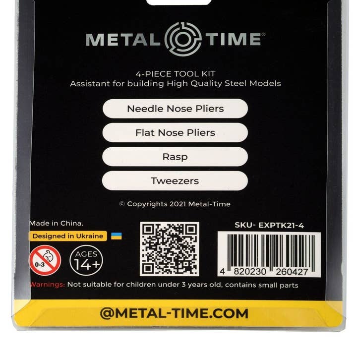 METAL-TIME INC. – wholesale DIY craft kit – Expert Toolkit set of 4pcs tools4