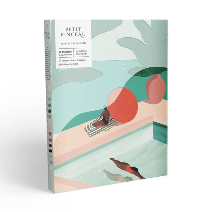 Schilderen op nummer set - Saint Barthélémy door Léa Morichon voor wholesale door La Petite Épicerie