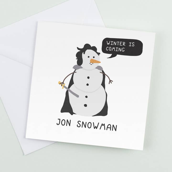 John Snowman | Carte de vœux | Carte de Noël pour la vente par CoolSource Cards