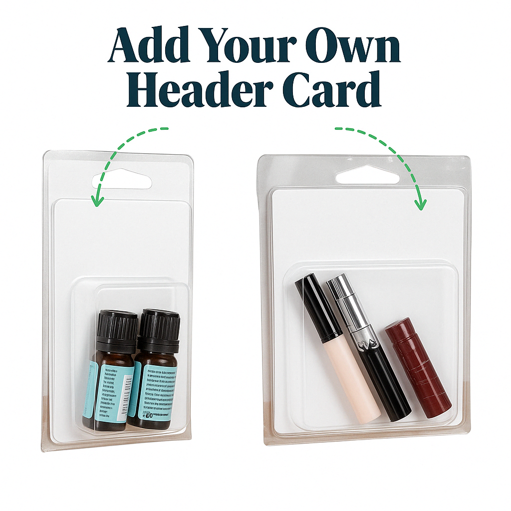 Vici Pack - Wholesale Retailer Display - Beauty & Wellness - Retail Display Clear Blister Packaging, Set of 25 24