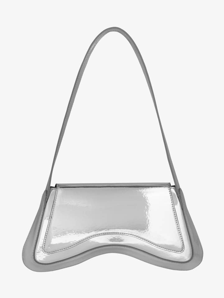 Ava bag METALLIC SILVER for wholesale by Glynit