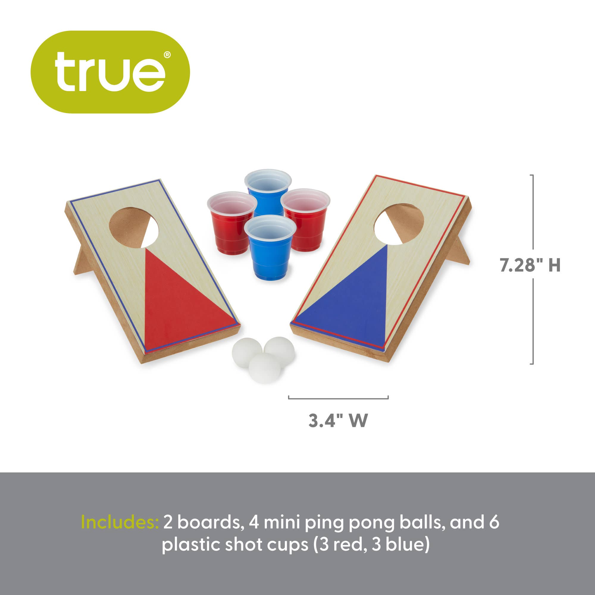 TRUE - Wholesale Board Game - Mini Cornhole Pong Set5