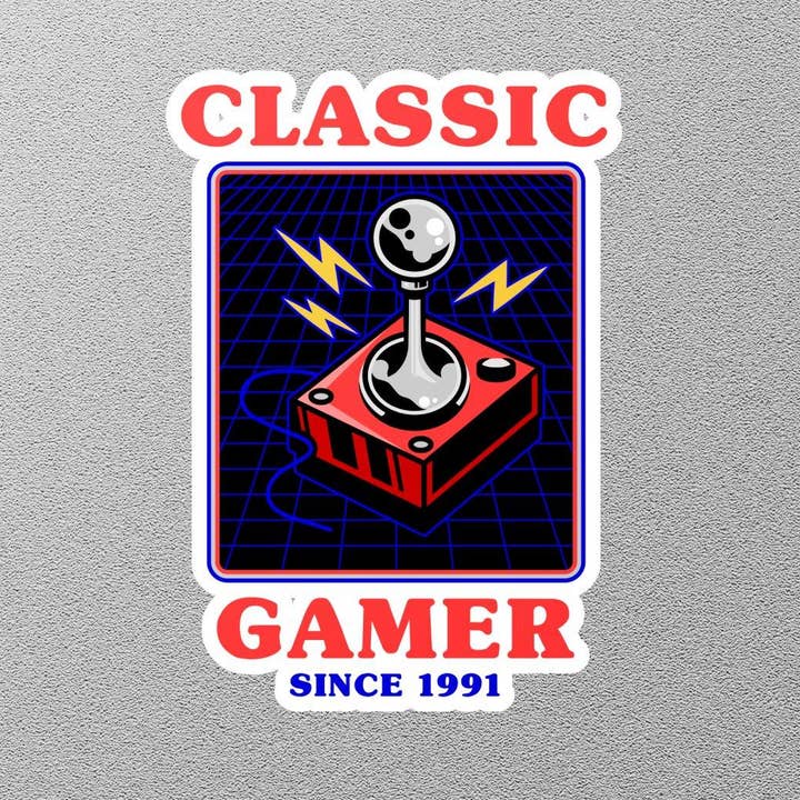Classic Gamer Sticker for wholesale by GraffMerch.com