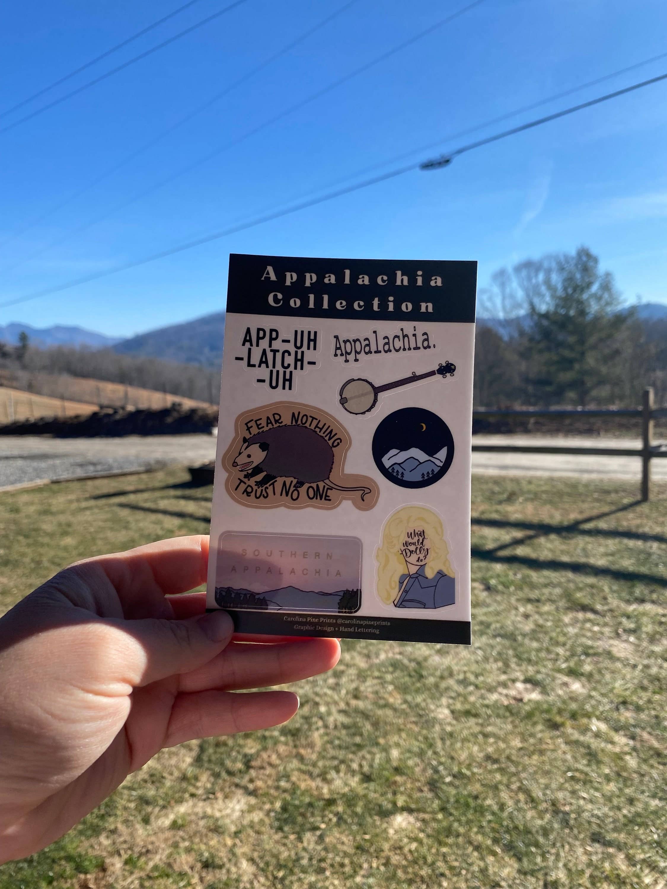 Carolina Pine Prints - Wholesale Sticker - Appalachia Collection- assorted stickers, Gift for Appalachi1