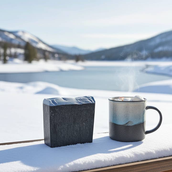 Activated Charcoal Soap - Cold Process Soap with Shea Butter for wholesale by La Zouch Soaps