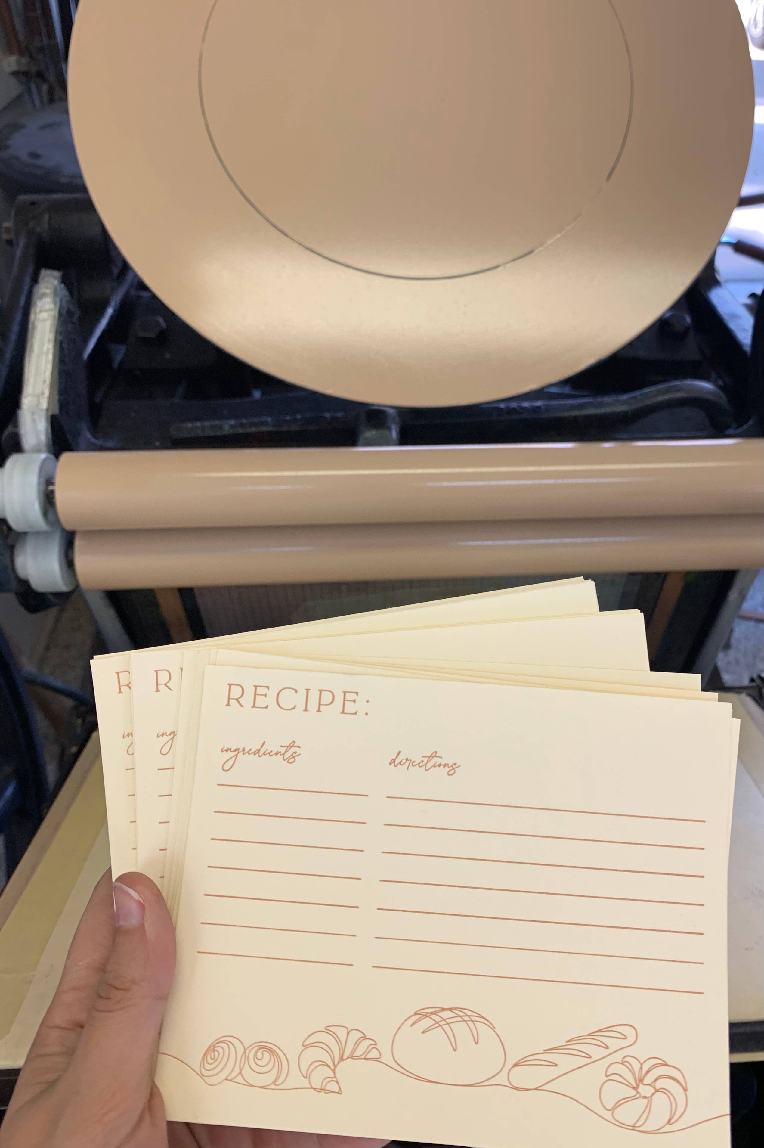 Sole Paper Co., LLC - Wholesale Recipe Card - Baked Goods Recipe Card2