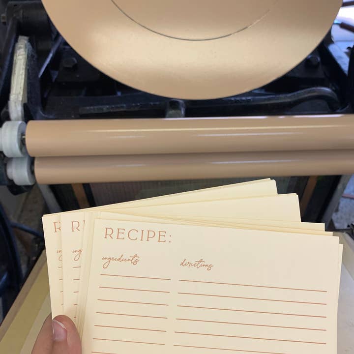 Sole Paper Co., LLC - Wholesale Recipe Card - Baked Goods Recipe Card2