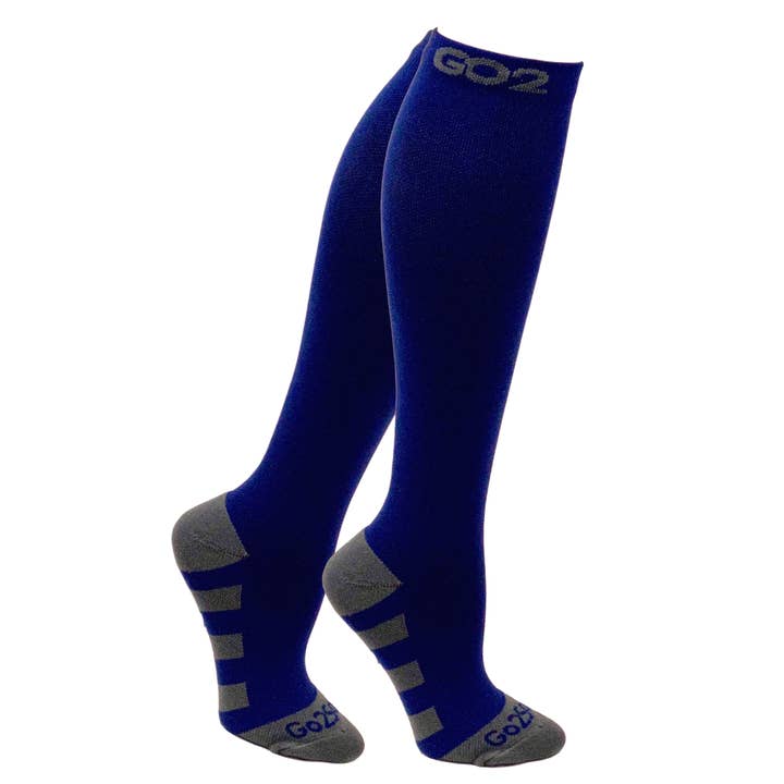 Compression Socks Unisex | High Compression | Navy Blue for wholesale by Go 2 Socks