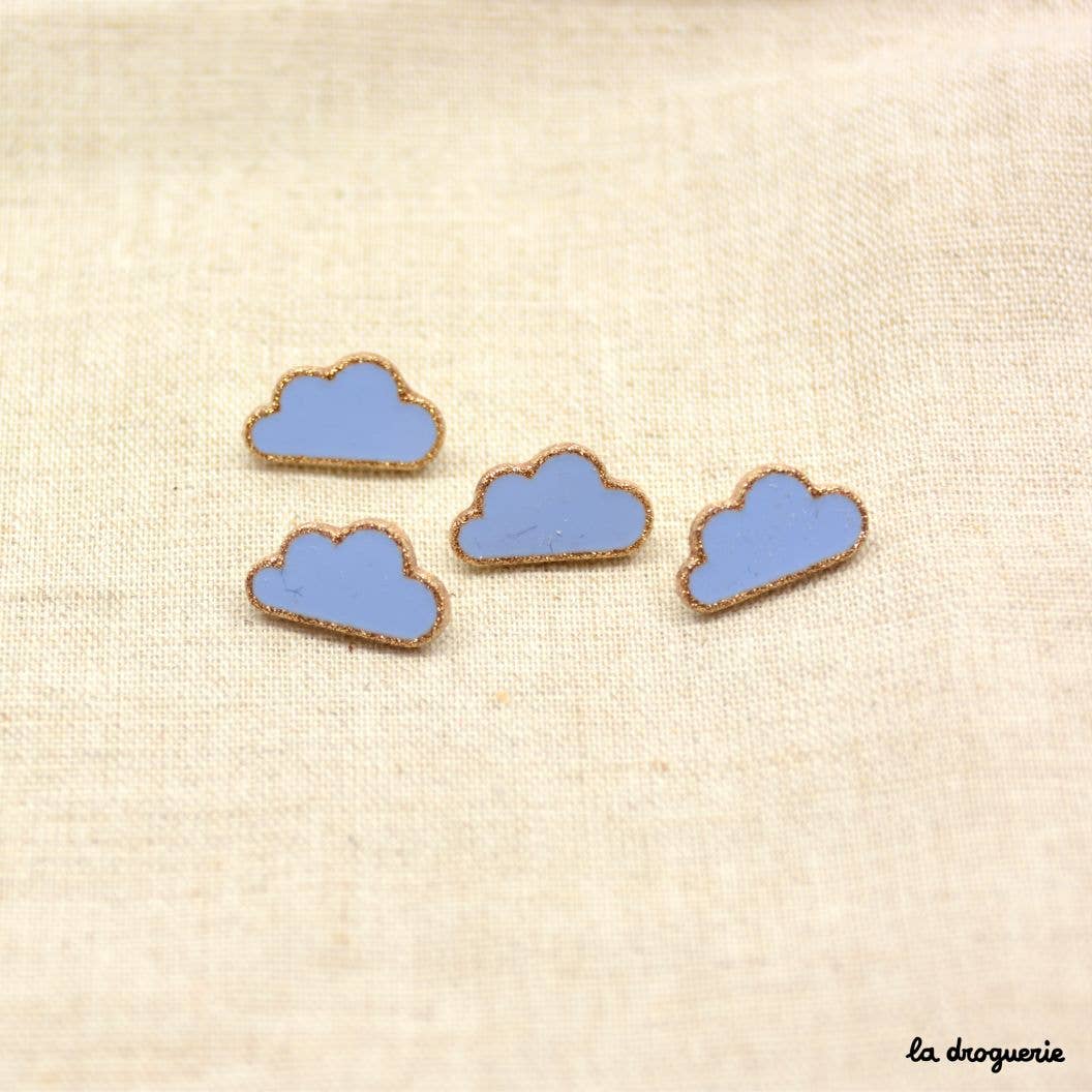 LA DROGUERIE - Wholesale Sewing Button/Snap - "Cloudy" button 15 mm1