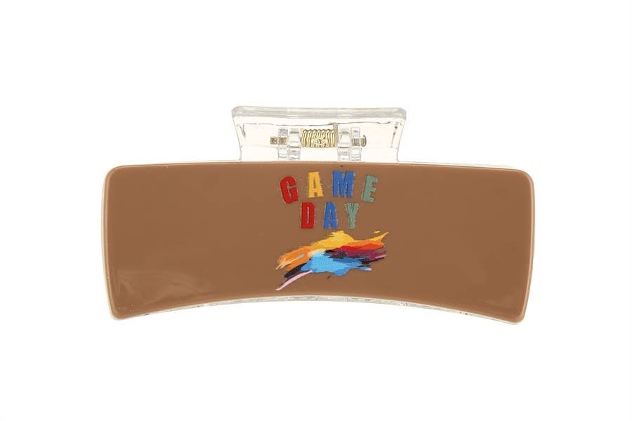 Nima Accessories Inc - Wholesale Hair Clip - Women's - Ladies 5 Assorted Colors Game Day Hair Claw Clip3