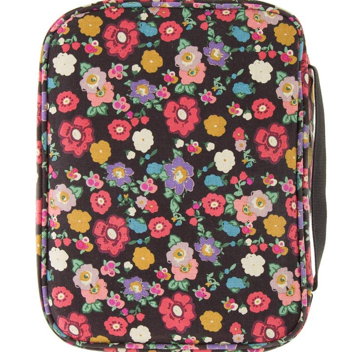 Ella Celebration - Wholesale Bible Cover - Floral Canvas Bible Cover with Zipper and Pockets1