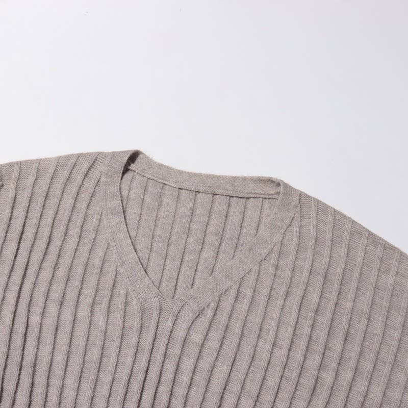 Productseeker – Großhandel Set aus Oberteil und Hose (NICHT Loungewear) – Damen – SET271 V-Ausschnitt Strickpullover und High-Waist Gerade Hose Set8