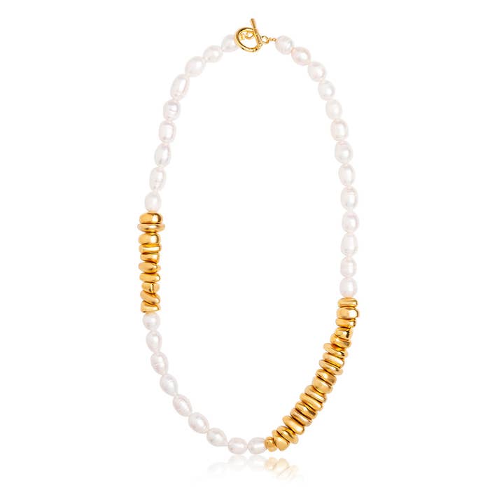 CASSIOPEIA-Short pearls necklace for wholesale by Niv Jewelry