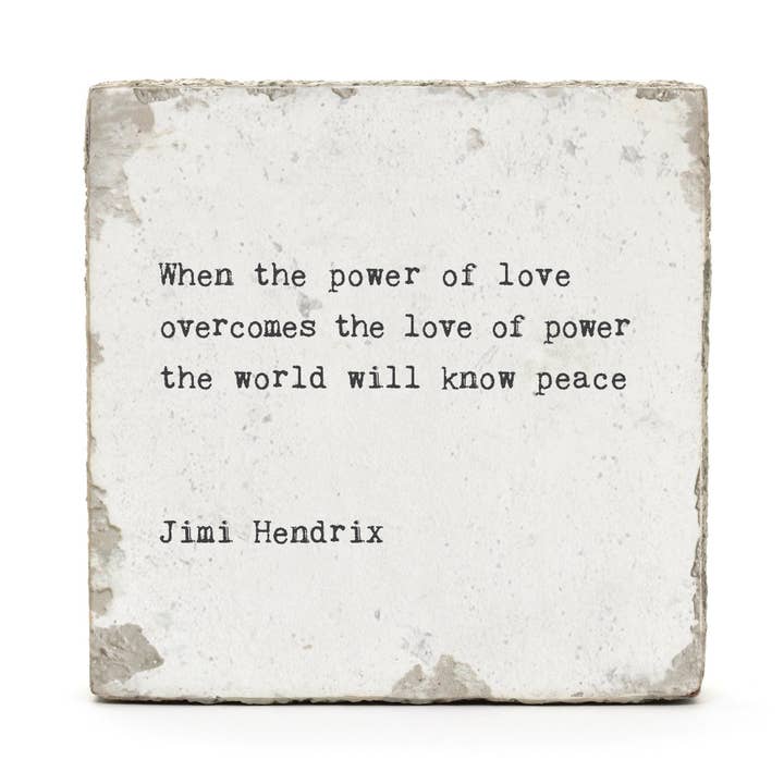 Cedar Mountain Studios - Wholesale Sign - Art Block - Little Gem - When The Power of Love2