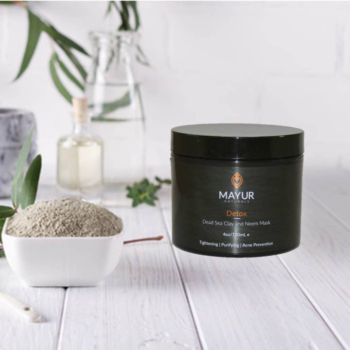 Detox masker met klei en neem uit de Dode Zee voor wholesale door Mayuur Naturals
