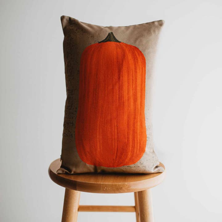 UniikPillows – wholesale Throw pillow cover – Primitive Flat Fall Pumpkin Lumbar Pillow Cover | 18x12 Thanksgiving Décor | Fall Decor | Room Decor | Decorative Pillows | Gift for her