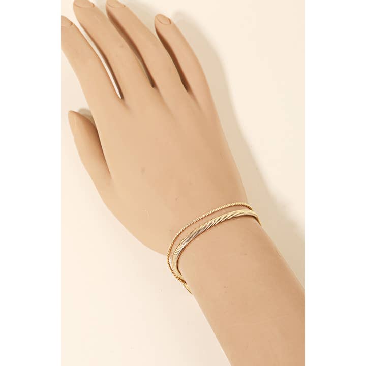 Anarchy Street - Wholesale Link & Chain Bracelet - Assorted Snake Chain Clasp Bracelet