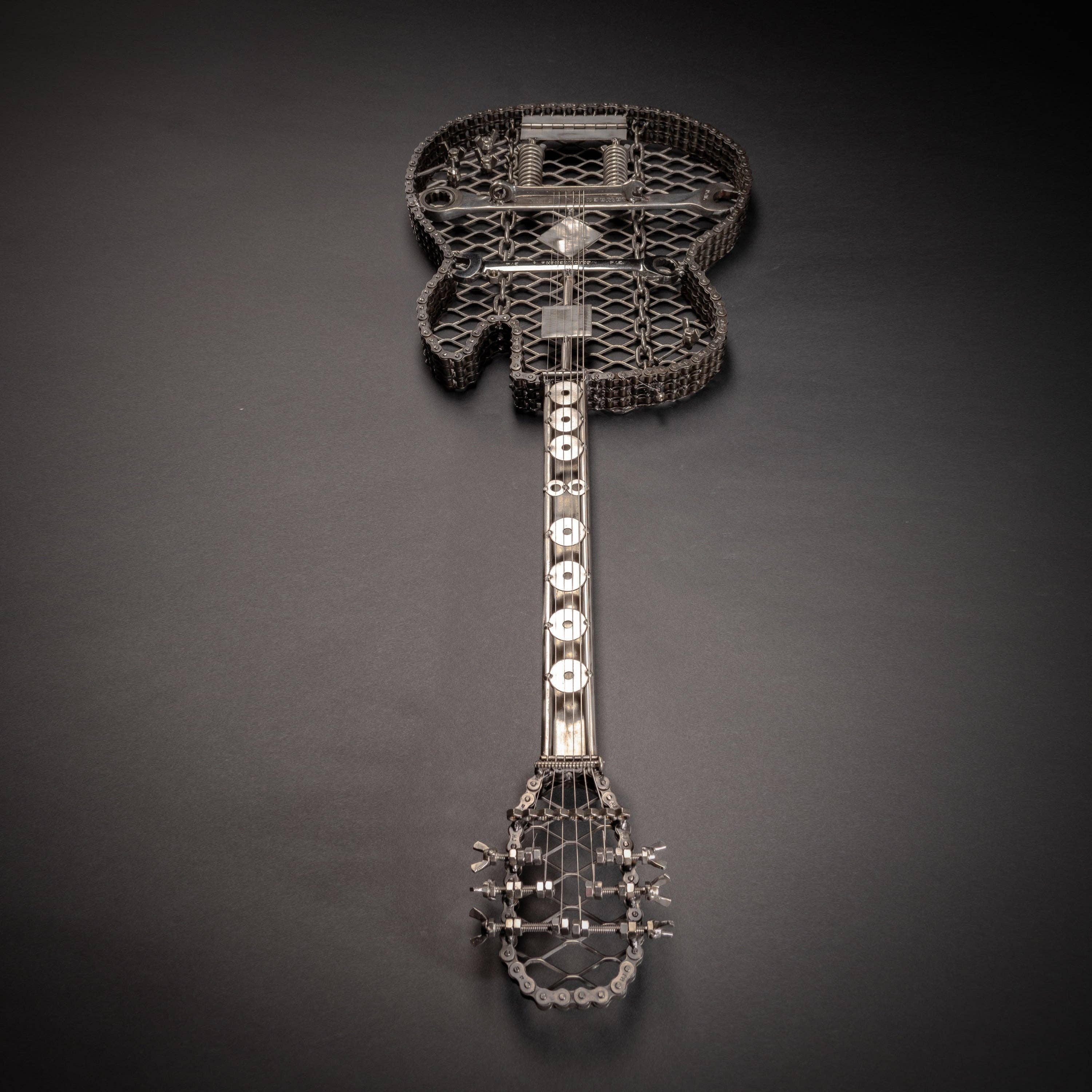 Metal Relic - Wholesale Sculpture - "The Classic" Metal Electric Style Guitar Sculpture Heavy Metal Wall Art1