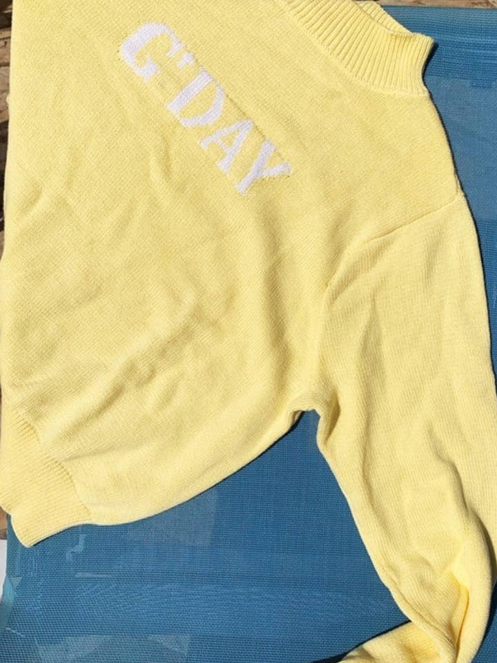 Homegrown Kids - Wholesale Knitted jumper – Women′s - Women's G'DAY Jumper Sunshine0