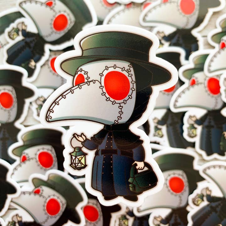 Pesten läkare klistermärke för wholesale av Trash Goblin