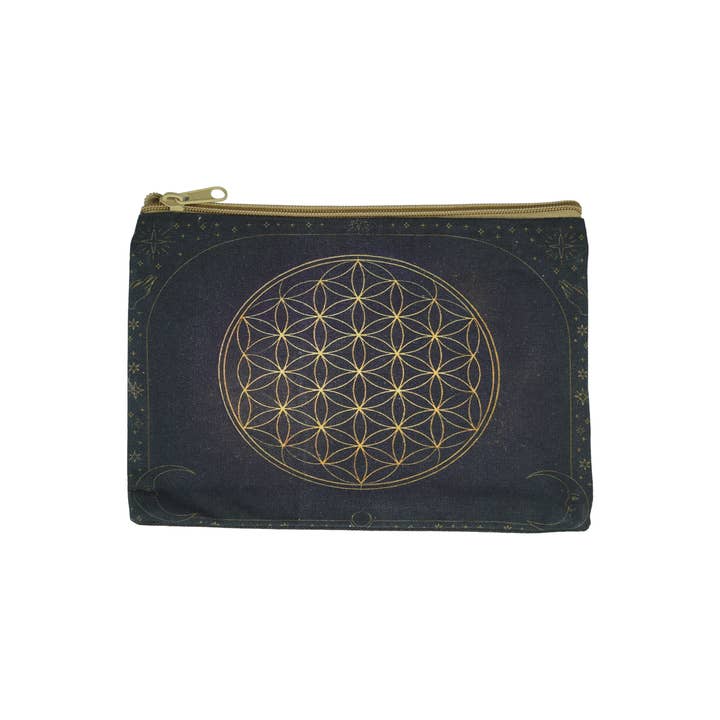 Geometrisk kosmetikväska (21,5 cm x 15 cm) för wholesale av Designs by Deekay Inc.