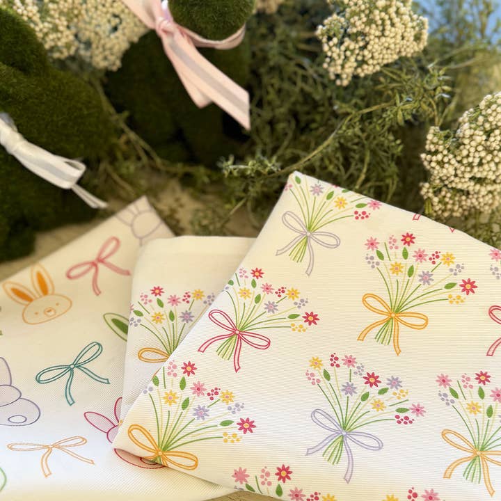 Coast & Cotton – Großhandel Geschirrtücher – Häschen & Schleifen, Bio-Baumwoll-Geschirrtuch - NEU Ostern1