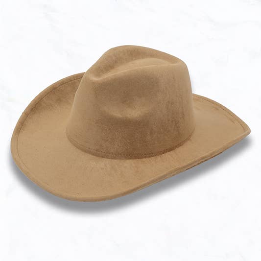 Suzie Q USA - Wholesale Cowboy Hat - Women's - Big Brim Suede Cowboy Peach Heart Fedora Hat5