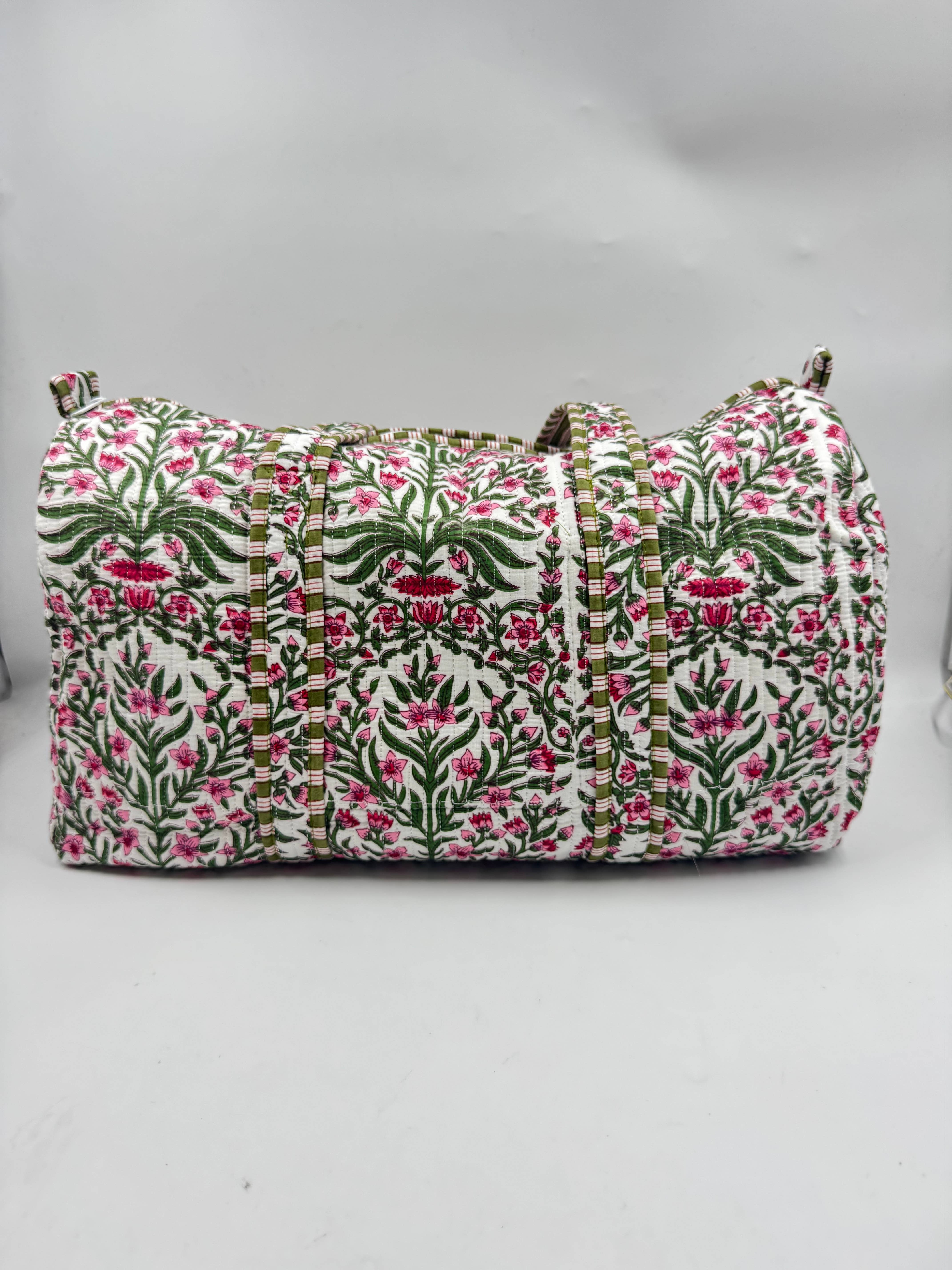 Funky Yak Ltd – wholesale Tote bag – Women's – 100% Cotton Kantha Quilted Boho Safari Duffle ToteBag (Zip) 0