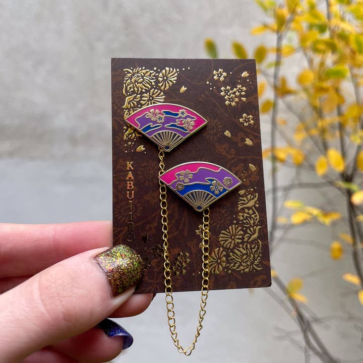 Conjunto de Pins de Colar – Orgulho Bissexual por atacado de Kabujiro