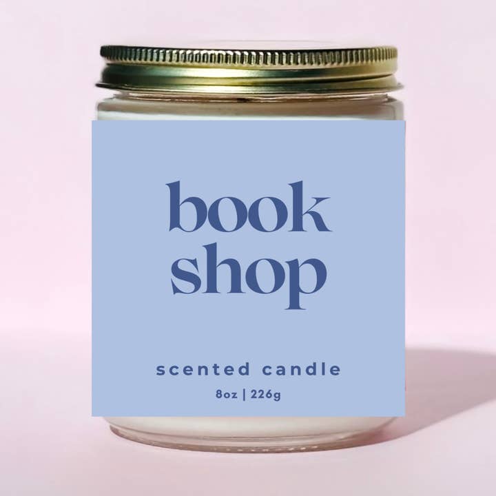 Bookshop Spring Summer Bookish Candle for wholesale by Free Ethos