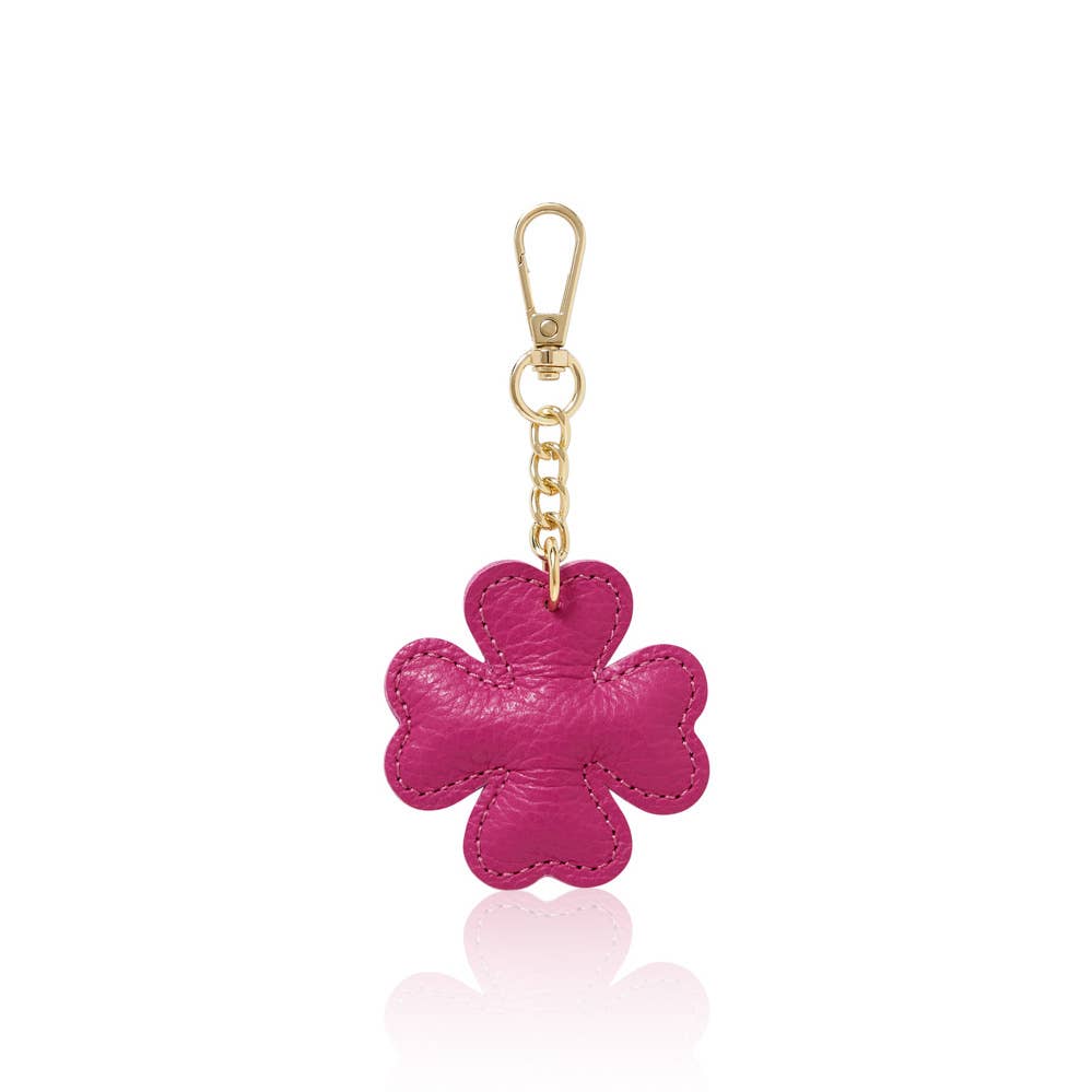 MONTTE DI JINNE – wholesale Keychain – Women's – Lucky Charm – Italian Leather Four-Leaf Clover Keyring9
