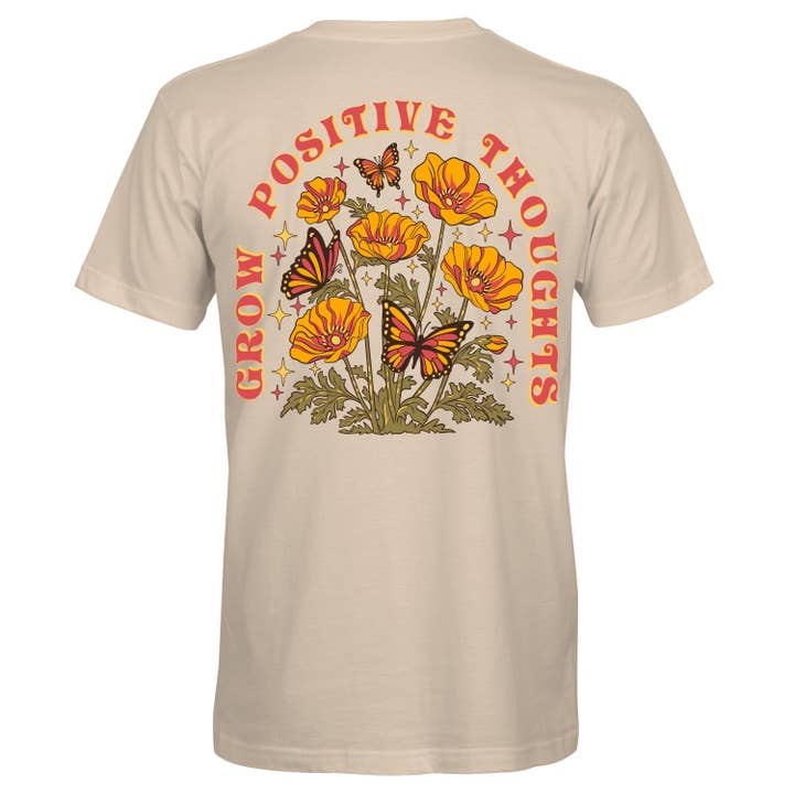 Southern Attitude - Wholesale Screen Printed T-Shirt - Unisex - S354 Positive Thoughts