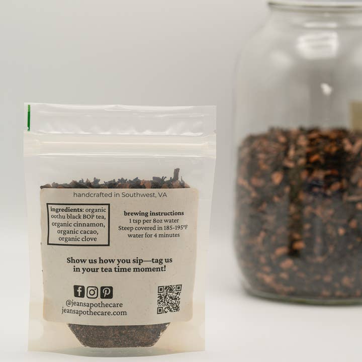 Jean's Apothecare - Wholesale Loose Tea - Fireside | Cacao & Spiced Black Tea for a Cozy Holiday 2