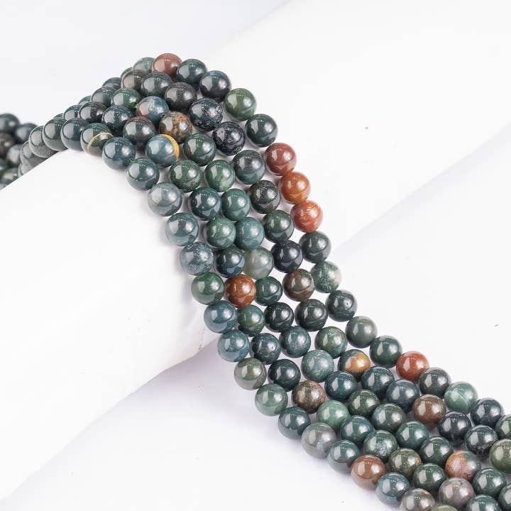 Crystal Jewelry Beads | Bloodstone | Gemstone Healing Beads for wholesale by Soothing Crystals Beads