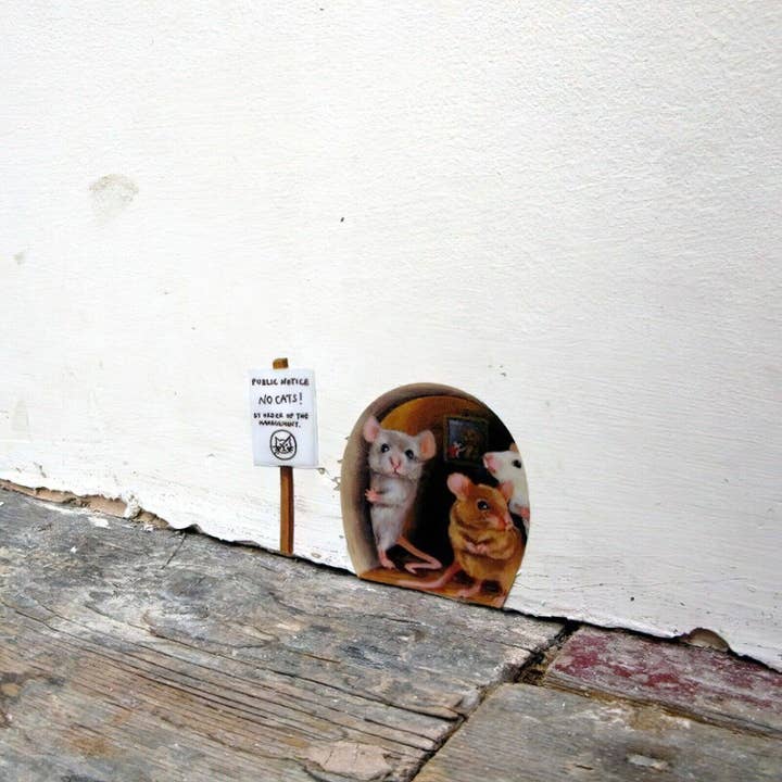 Wonderwallsboutique – wholesale Wall decal/stickers – 3D Cartoon Mouse Hole Wall Decals Removable Decor17