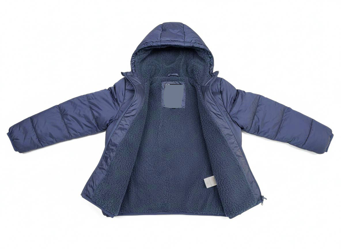 1826 - Vente Doudoune – enfant - Doudounes à capuche doublées en sherpa pour garçons 1826 tailles 4-2010