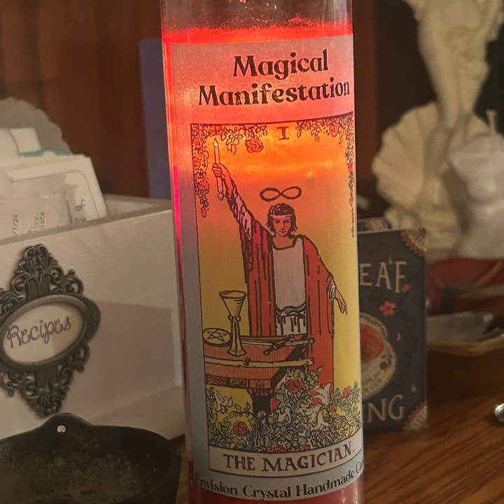 Envision Crystal - Wholesale Jar/Filled Candle - Magical Manifestation 7-Dy Candle - Scented and Blessed 3
