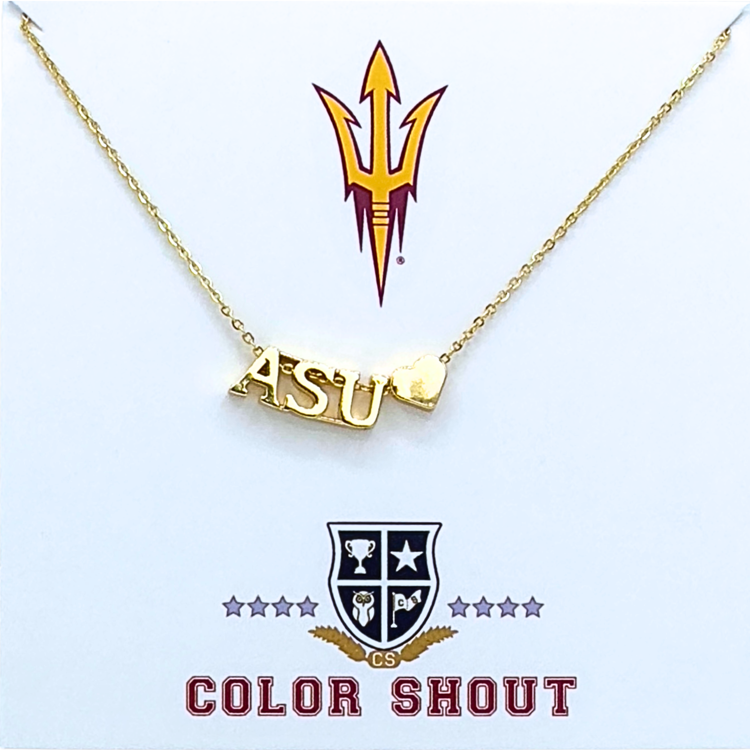 Color Shout - Wholesale Pendant/Charm Necklace - I Love College:  Initial Heart Necklace2