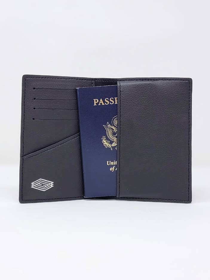 Porta passaporto Gate Keeper per la vendita all'ingrosso da parte di Hemp Black