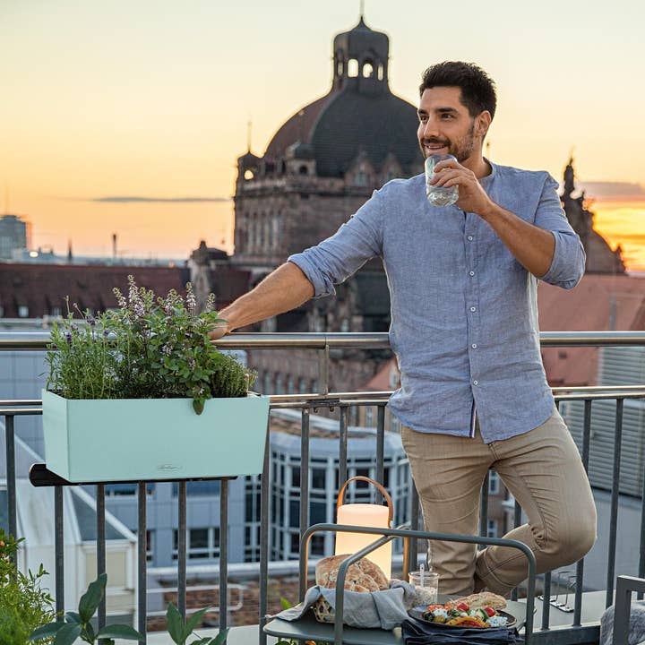 Lechuza Self Watering Planters – wholesale Planter box – LECHUZA BALCONERA Color Poly Resin Window Box18