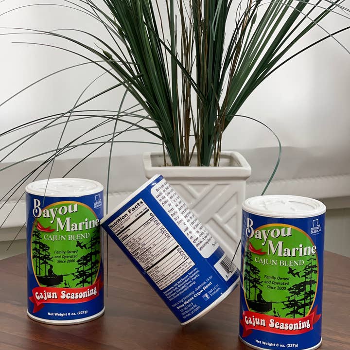 Cajun Seasoning 8oz for wholesale by Bayou Marine Cajun Blend